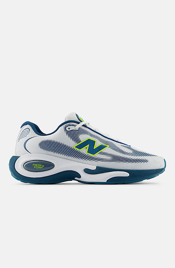 New Balance Men's Klutch Athletics x NB AC Runner Shoes - White/Dark Salt Water And Lime Fizz